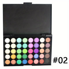 Rainbow Tone Eye Shadow Palette - High Pigment Mineral Matte Shimmer Glitter