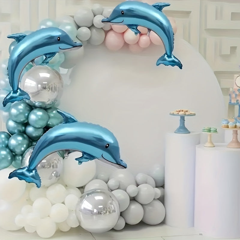 2pcs Ocean Animal Balloon Decoration Dolphin Balloon Birthday Party Decor
