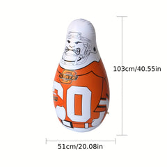 WAVES Inflatable Standing Boxing Bag Safety Air Stuffed Punching Bag