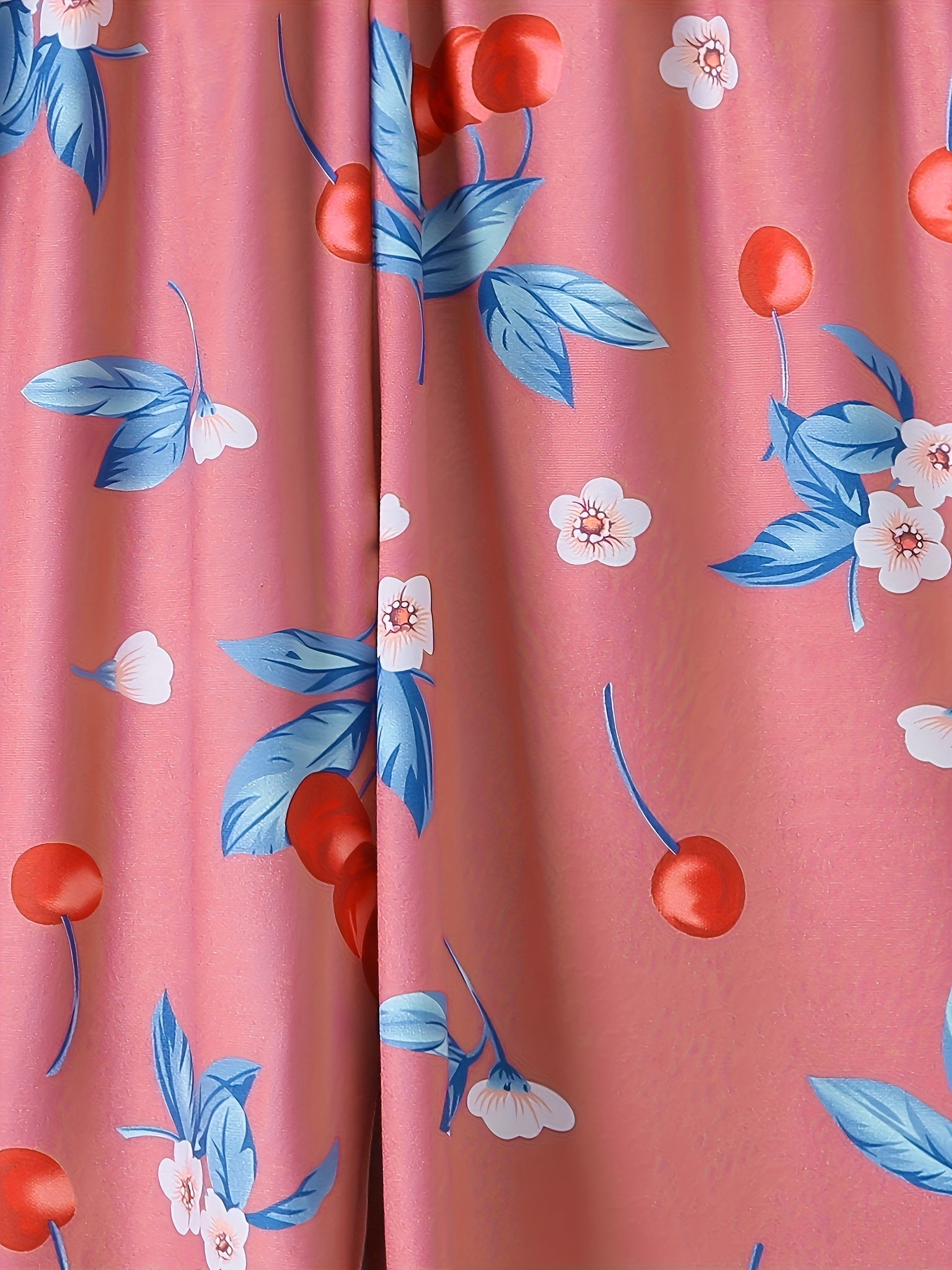 Floral Print Plus Size Pajama Shorts Elastic Waist Stretch Home Wear