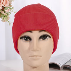 Unisex Knitted Winter Beanie Hat Lady Autumn Cap
