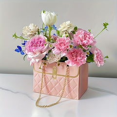 Flowers Candy Biscuit Gift Bag with Metal Chain