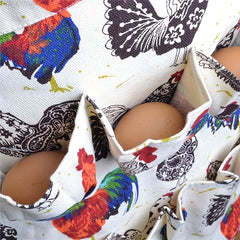 Polyester Apron Egg Collection Apron 12 Pockets Kitchen Supplies