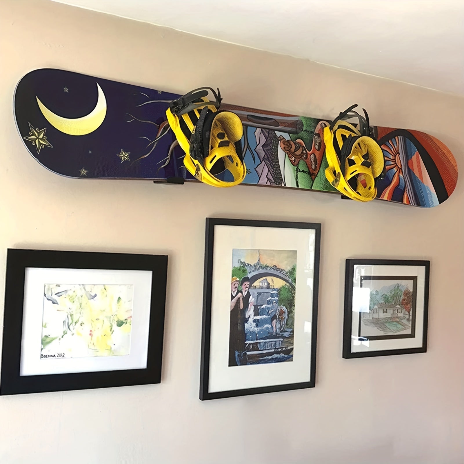 Wall Mounted Snowboard Rack - Easy Installation - Skiing Board Display Rack