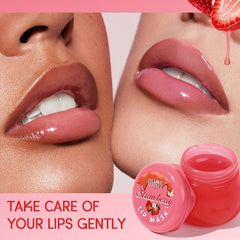 Strawberry Lip Mask Serum with Natural Plant Extracts