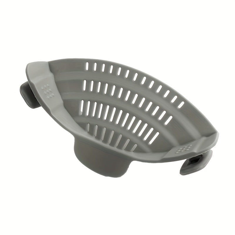 Adjustable Silicone Pot Strainer Colander Clip-On Drainer