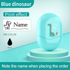 Dinosaur Custom Name Seal for Kids, Kindergarten Clothes Sticker