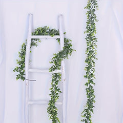 Artificial Eucalyptus Wreath Green Vine for Wedding Background Arch Wall Decor