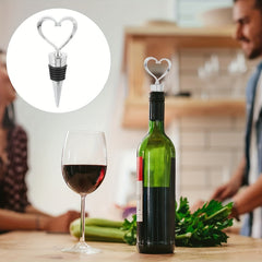 Heart Shape Wine Stoppers Set of 4 Bottle Cover Cap