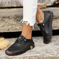 Women's Casual Lace Up Soft Sole Sneakers Lightweight Loafers