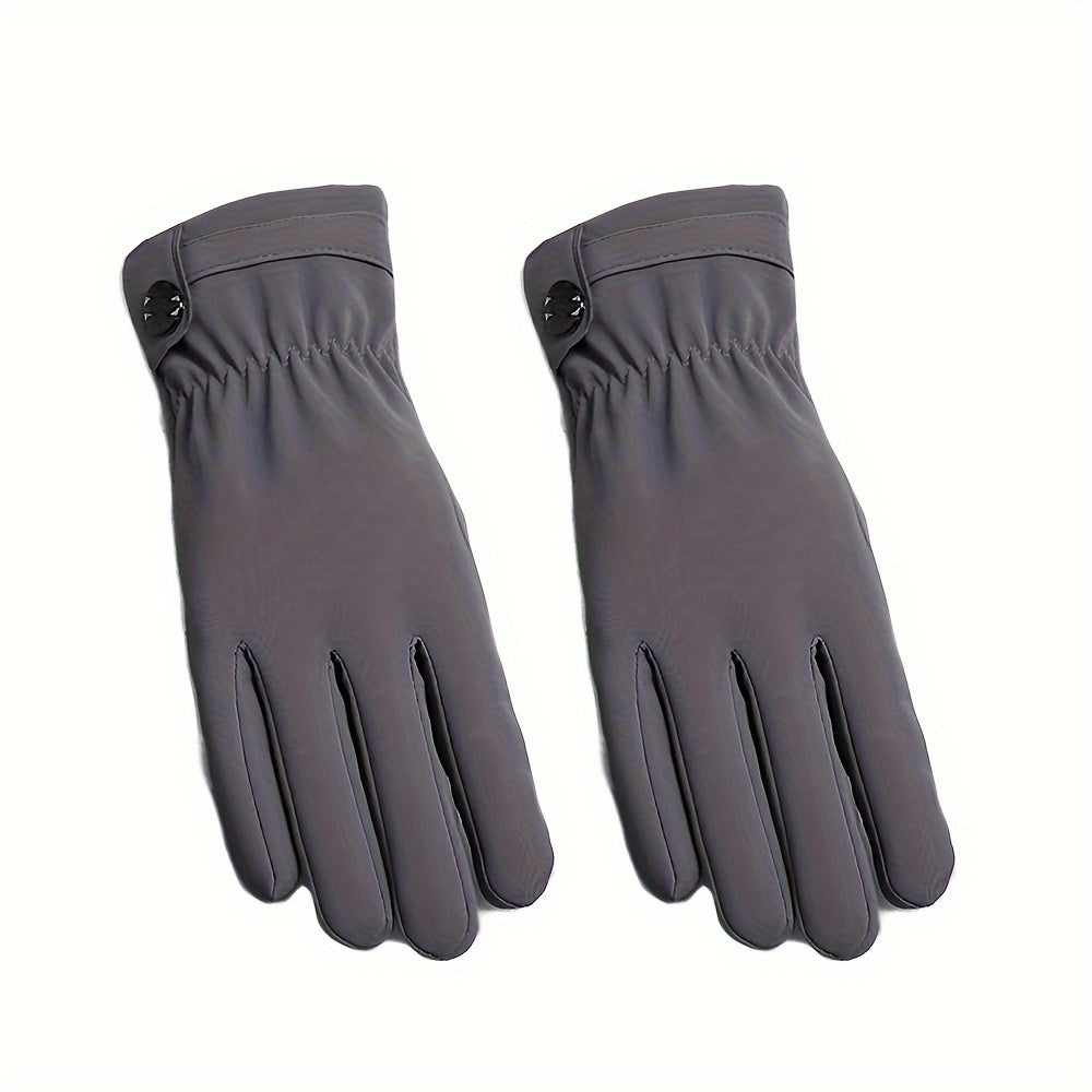 Winter Cashmere Lining Warm Gloves For Women Men
