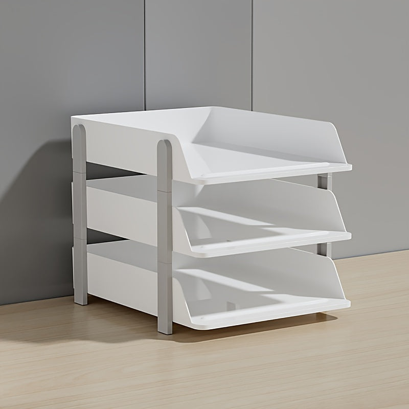 Desktop Stationery Storage Box Stackable File Storage Basket