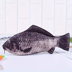 Creative Fish Shape Pencil Bag Makeup Bag Cosmetic Bag with Zipper