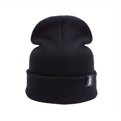 Warm Knitted Slouchy Beanie Solid Skull Cap Unisex Knit Hat
