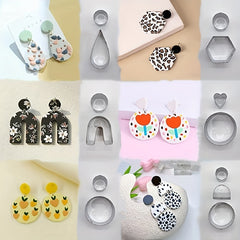 126pcs Clay Cutting Tool Set Stainless Steel DIY Earrings Polymer Clay Jewelry