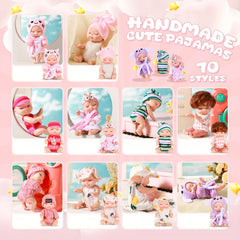 Set of 10 Lifelike 10" Tall Baby Dolls in Animal Themed Outfits