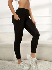 Yoga Workout Pants With Pocket High Stretch Fitness Leggings