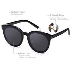 Round Sunglasses Anti Light Nylon Lens Glasses UV400