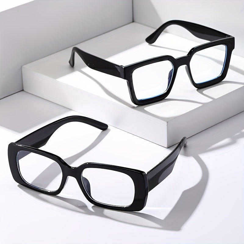 2 Pairs Square Frame Men's Anti Light Sunglasses