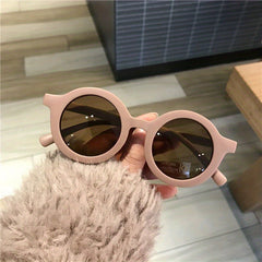 Girls Round Frame Sunglasses UV Resistant Kids Accessory