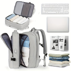 Large Capacity Solid Backpack for Students