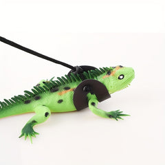 Leather Pet Chest Harness with Climbing Rope for Small Pets