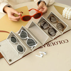 Sunglasses Travel Organizer Case 6 Slots Wall Mounted Hanging Eyewear Holder