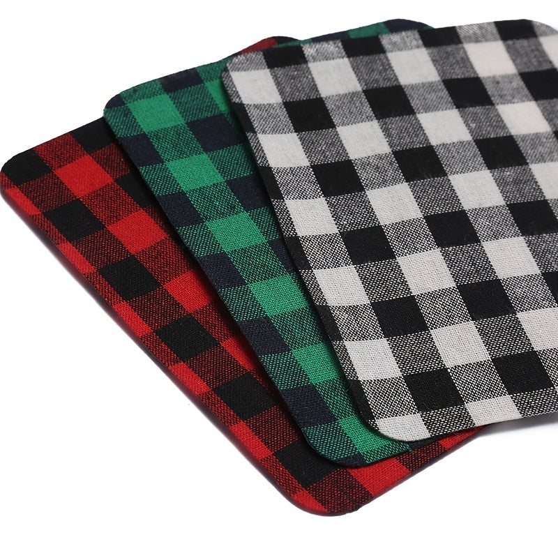 DIY Hand Elbow Knee Repair Patch Plaid Denim Shirt Coat Elbow Patch Pants