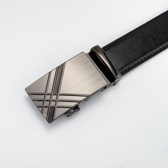 Silver grey Automatic Buckle Men's Belt