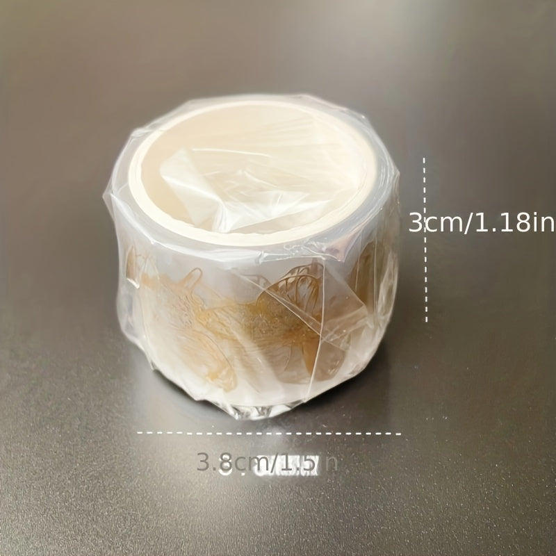 PET Bronzing Washi Tape Waterproof Transparent Decorative