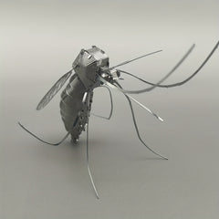 Metallic Mosquito Puzzle Toy for Home Decor & Education