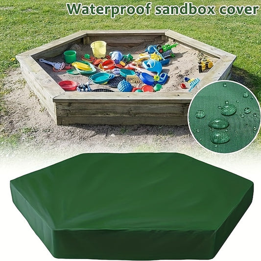 Hexagon Sandbox Sandpit Cover Waterproof With Drawstring Oxford