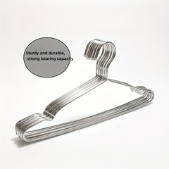 Set Of 10 304 Stainless Steel Hanger Solid Drying Hanger Coat Hangers
