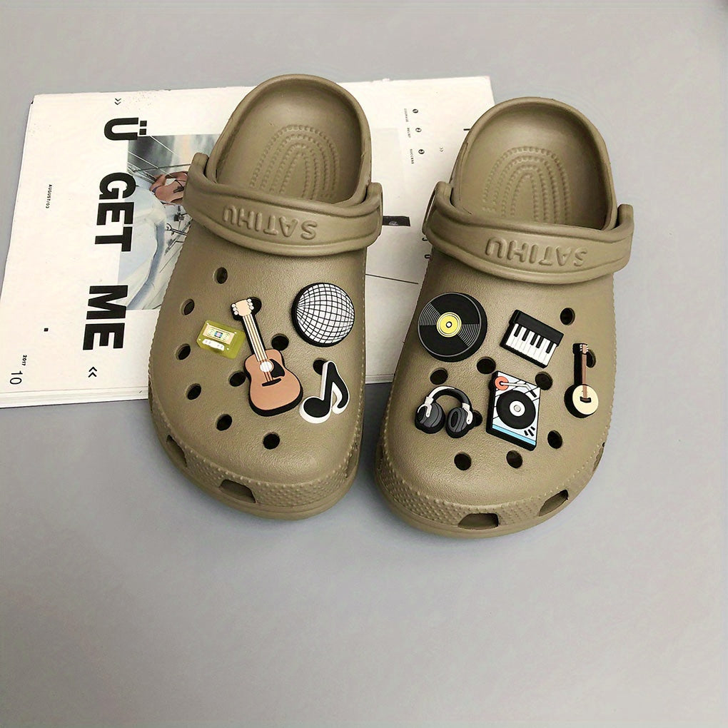 Music Series Shoe Charms For Clogs Garden Shoes DIY Accessories