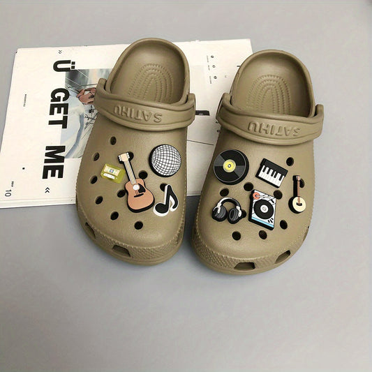 Music Series Shoe Charms For Clogs Garden Shoes DIY Accessories
