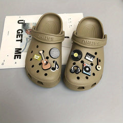 Music Series Shoe Charms For Clogs Garden Shoes DIY Accessories