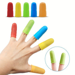 10pcs Silicone Finger Protective Cover Cut-proof Heat-resistant Finger Cover