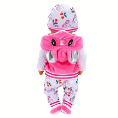 Unicorn Doll Clothes Set for 17-18 Inch Dolls - Birthday and Christmas Gift