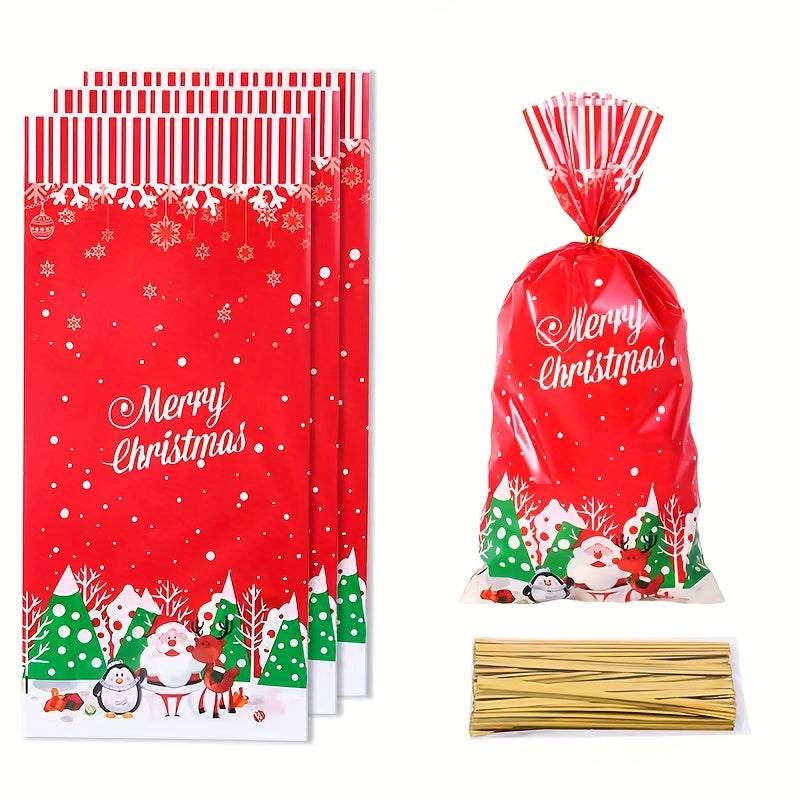Christmas Candy Gift Packaging Bag with Snowflake Noel Present, Small Business