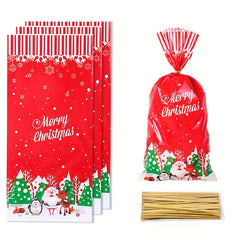 Christmas Candy Gift Packaging Bag with Snowflake Noel Present, Small Business