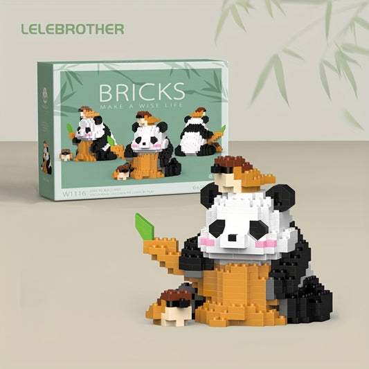 Panda Brick Set 2800pcs Micro Bead Building Blocks Toy Figurine Collectible