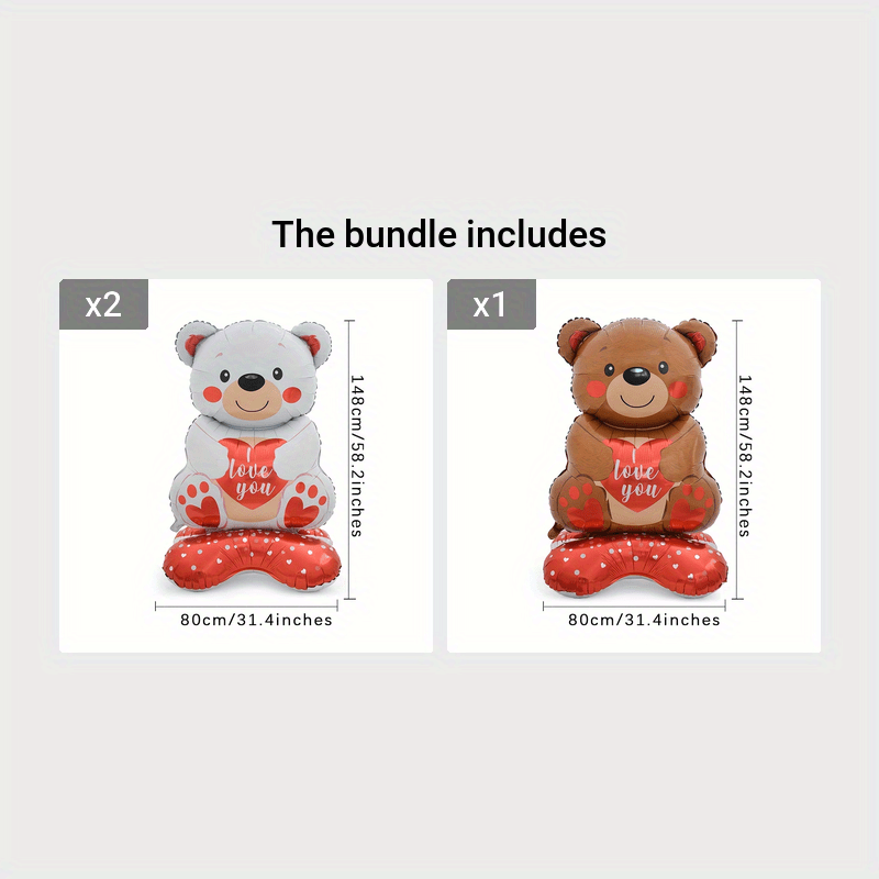 Large Bear Love Balloon Party Decoration
