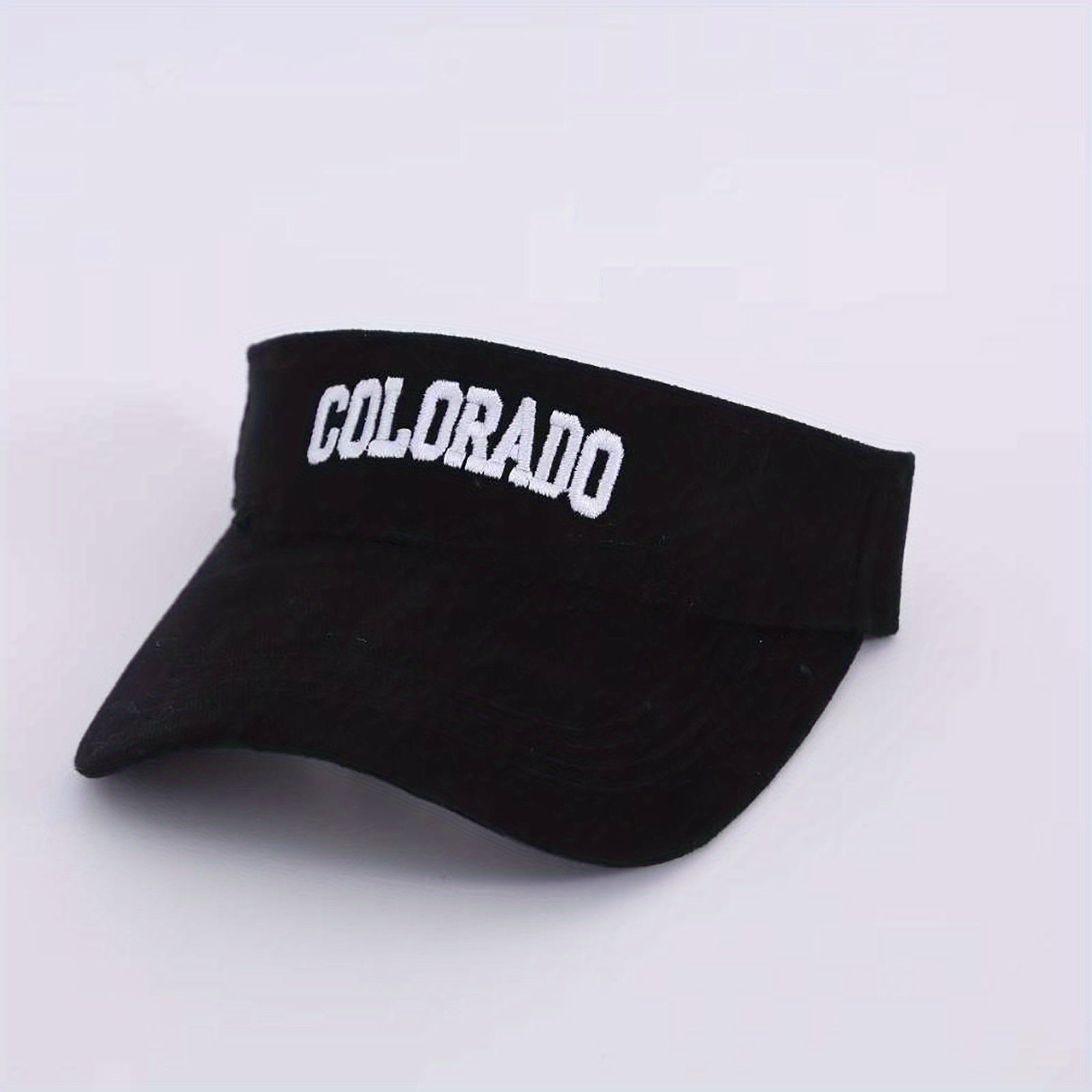 Men's Embroidered Letter Sun Hat Wide Brim Peaked Cap