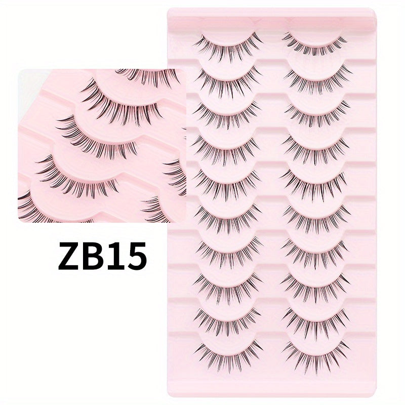 Segmented Fox Series False Eyelashes Natural Style Easy Wearing