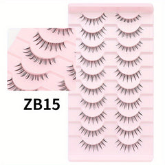 Segmented Fox Series False Eyelashes Natural Style Easy Wearing