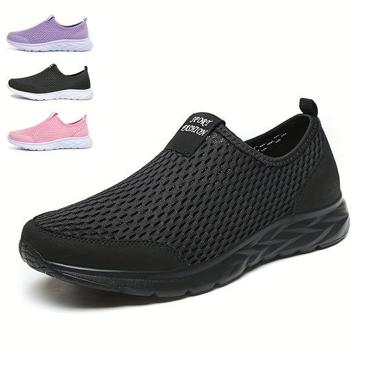 Mesh Slip On Walking Shoes Lightweight Breathable Sneakers Women