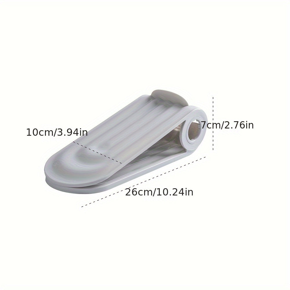 Adjustable Shoe Slot Organizer Plastic Shoe Rack Double Layer