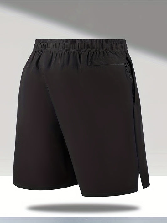 Men's Quick Drying Comfy Shorts Drawstring Zipper Pockets