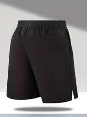 Men's Quick Drying Comfy Shorts Drawstring Zipper Pockets
