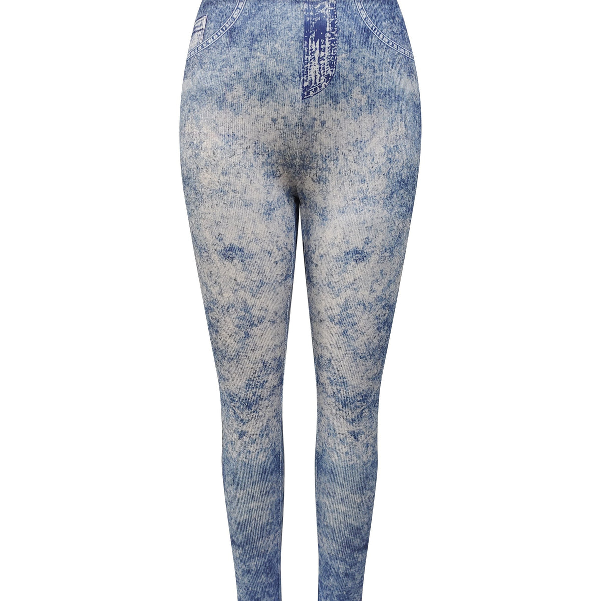 Graphic Print Jeggings Casual Slim Leggings